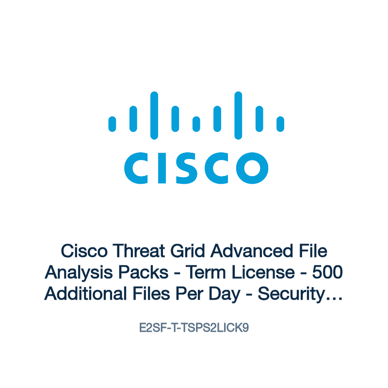 E2SF-T-TSPS2LICK9: Cisco Threat Grid Advanced File Analysis Packs
