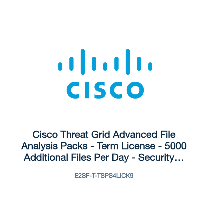 E2SF-T-TSPS4LICK9: Cisco Threat Grid Advanced File Analysis Packs