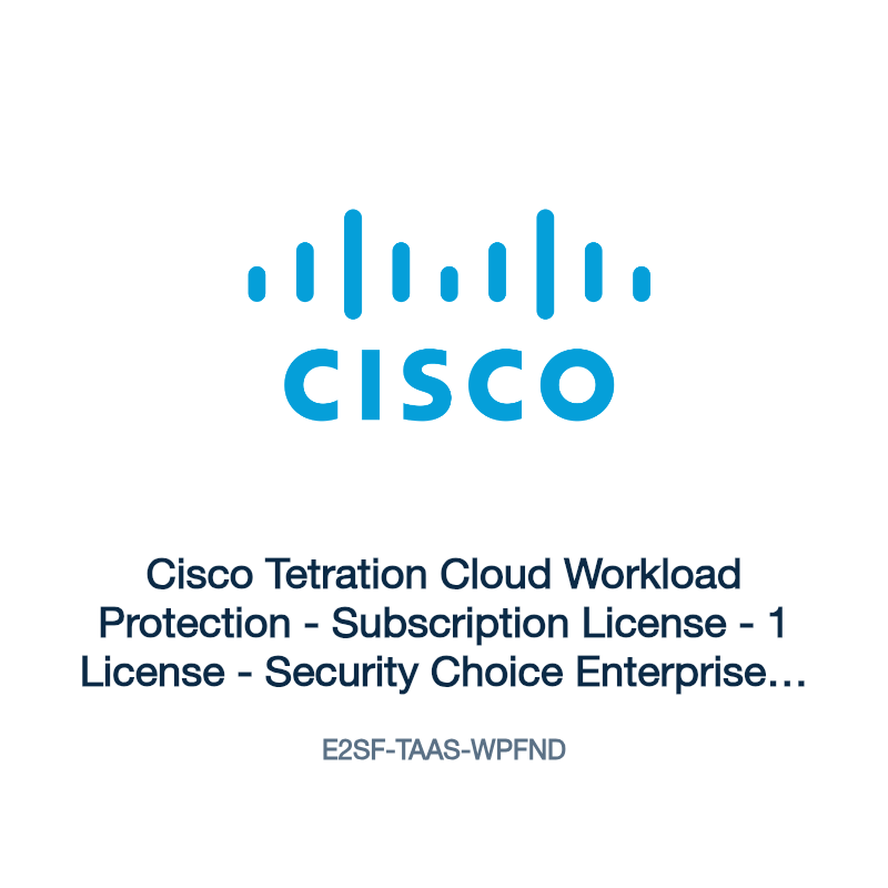 E2SF-TAAS-WPFND: Cisco Tetration Cloud Workload Protection
