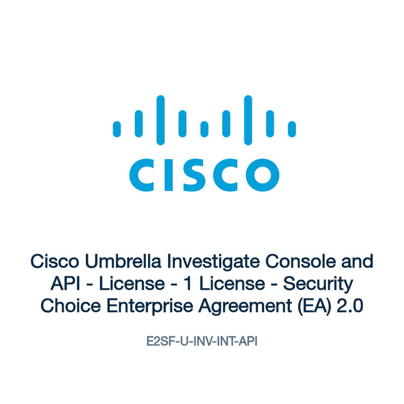 E2SF-U-INV-INT-API: Cisco Umbrella Investigate Console and API