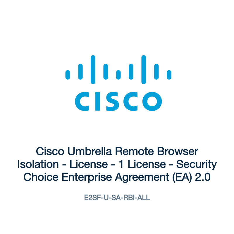 E2SF-U-SA-RBI-ALL: Cisco Umbrella Remote Browser Isolation