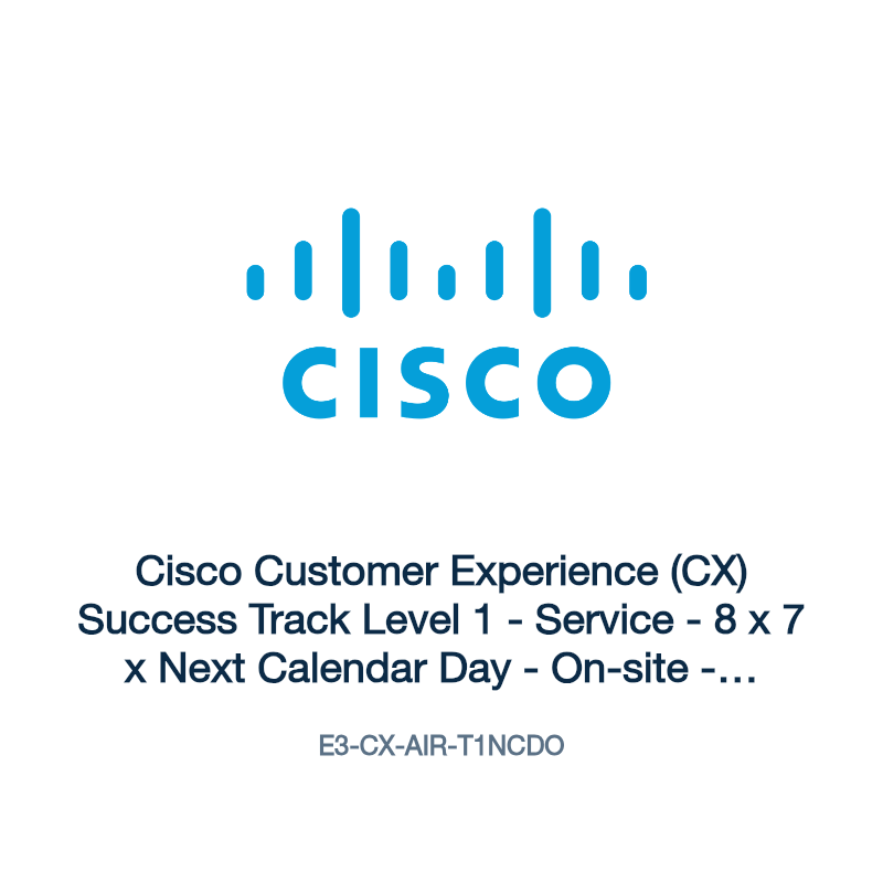 E3-CX-AIR-T1NCDO: Cisco Customer Experience (CX) Success Track Level 1