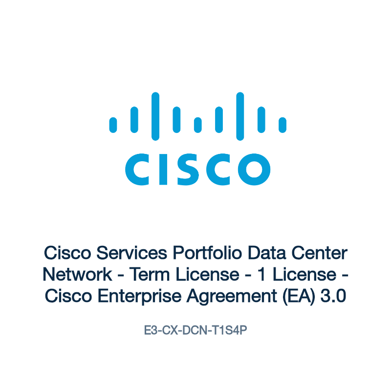 E3-CX-DCN-T1S4P: Cisco Services Portfolio Data Center Network