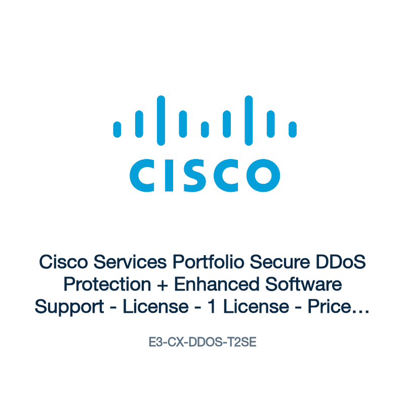 E3-CX-DDOS-T2SE: Cisco Services Portfolio Secure DDoS Protection + Enhanced Software