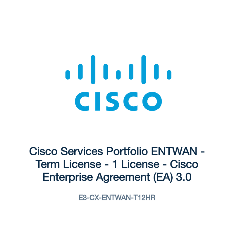 E3-CX-ENTWAN-T12HR: Cisco Services Portfolio ENTWAN