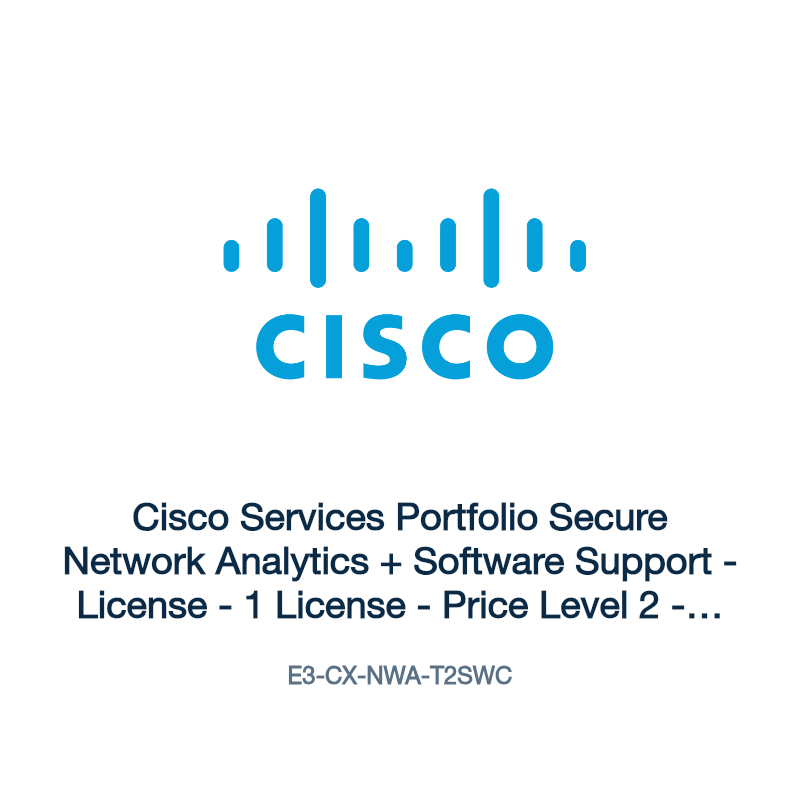 E3-CX-NWA-T2SWC: Cisco Services Portfolio Secure Network Analytics + Software Support