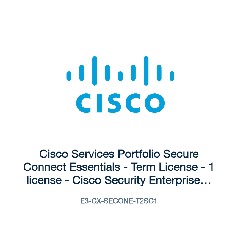 E3-CX-SECONE-T2SC1: Cisco Services Portfolio Secure Connect Essentials