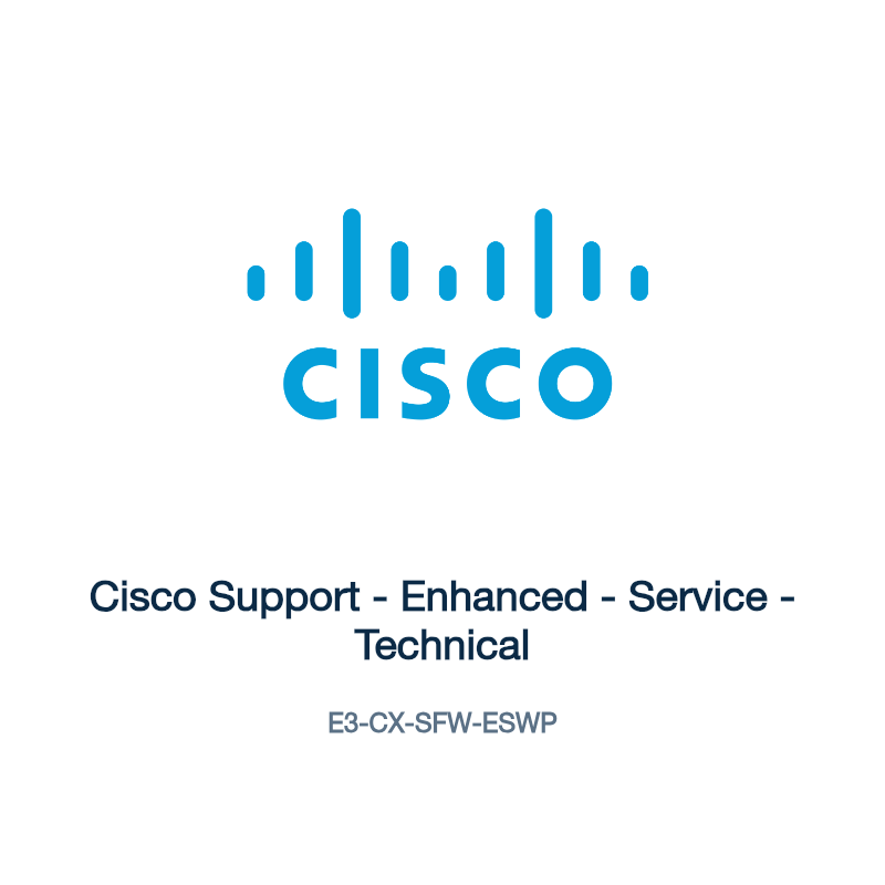 E3-CX-SFW-ESWP: Cisco Support - Enhanced - Service - Technical