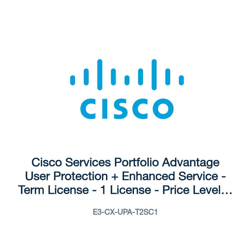 E3-CX-UPA-T2SC1: Cisco Services Portfolio Advantage User Protection + Enhanced Service
