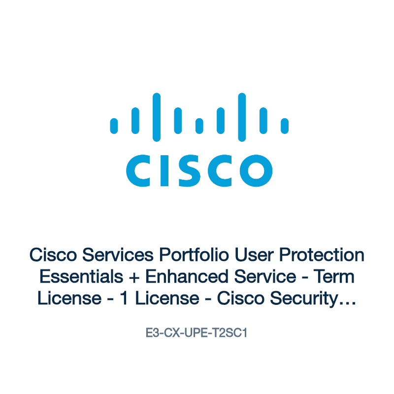 E3-CX-UPE-T2SC1: Cisco Services Portfolio User Protection Essentials + Enhanced Service