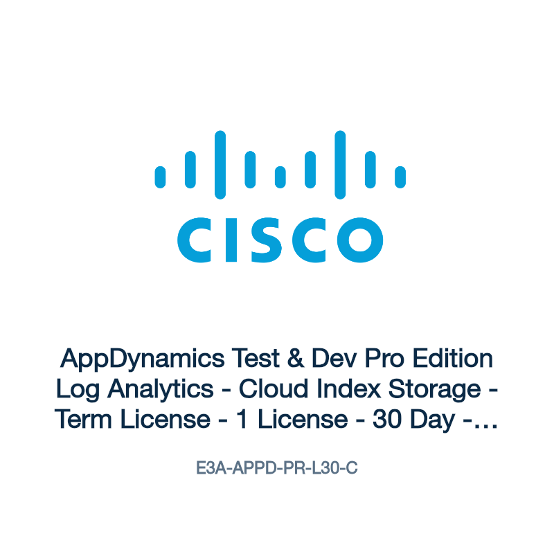 E3A-APPD-PR-L30-C: AppDynamics Test & Dev Pro Edition Log Analytics