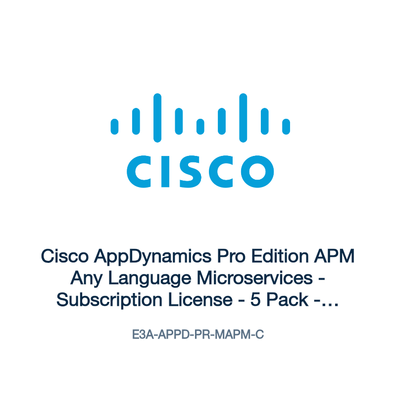E3A-APPD-PR-MAPM-C: Cisco AppDynamics Pro Edition APM Any Language Microservices