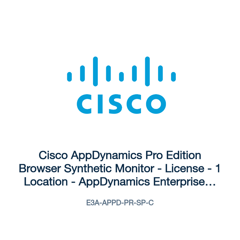 E3A-APPD-PR-SP-C: Cisco AppDynamics Pro Edition Browser Synthetic Monitor