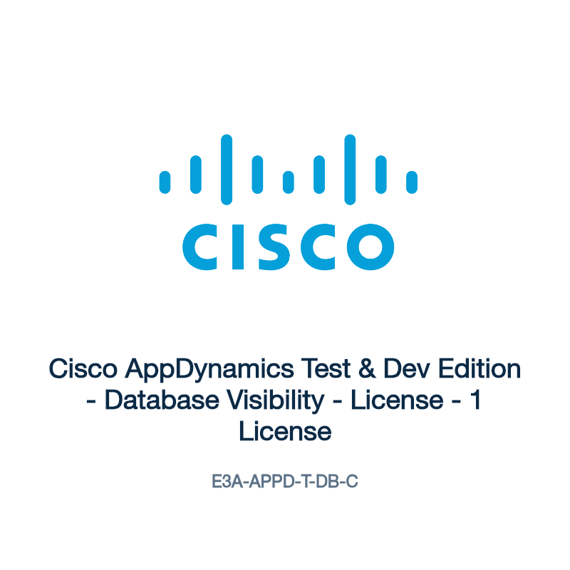 E3A-APPD-T-DB-C: Cisco AppDynamics Test & Dev Edition