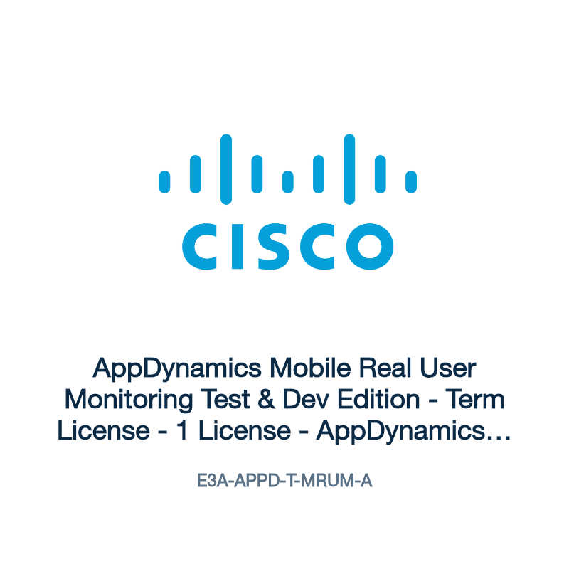 E3A-APPD-T-MRUM-A: AppDynamics Mobile Real User Monitoring Test & Dev Edition