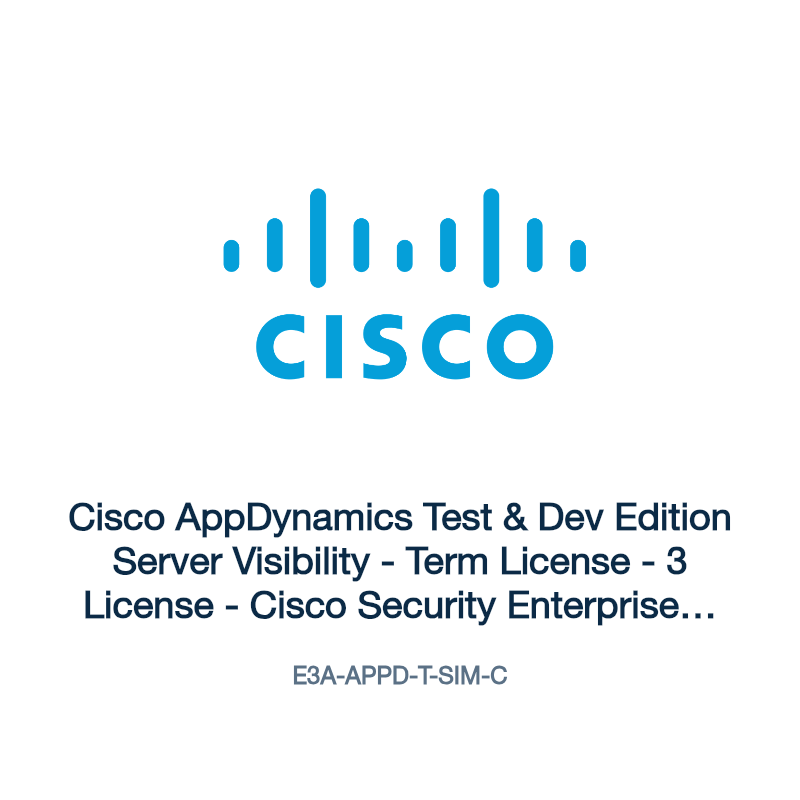 E3A-APPD-T-SIM-C: Cisco AppDynamics Test & Dev Edition Server Visibility