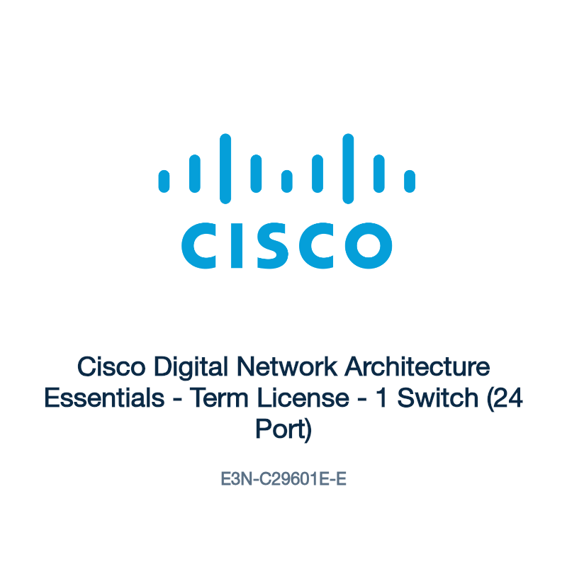 E3N-C29601E-E: Cisco Digital Network Architecture Essentials
