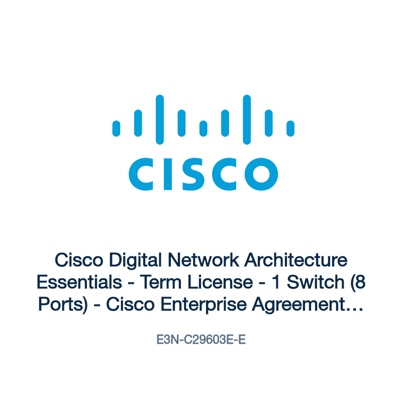 E3N-C29603E-E: Cisco Digital Network Architecture Essentials