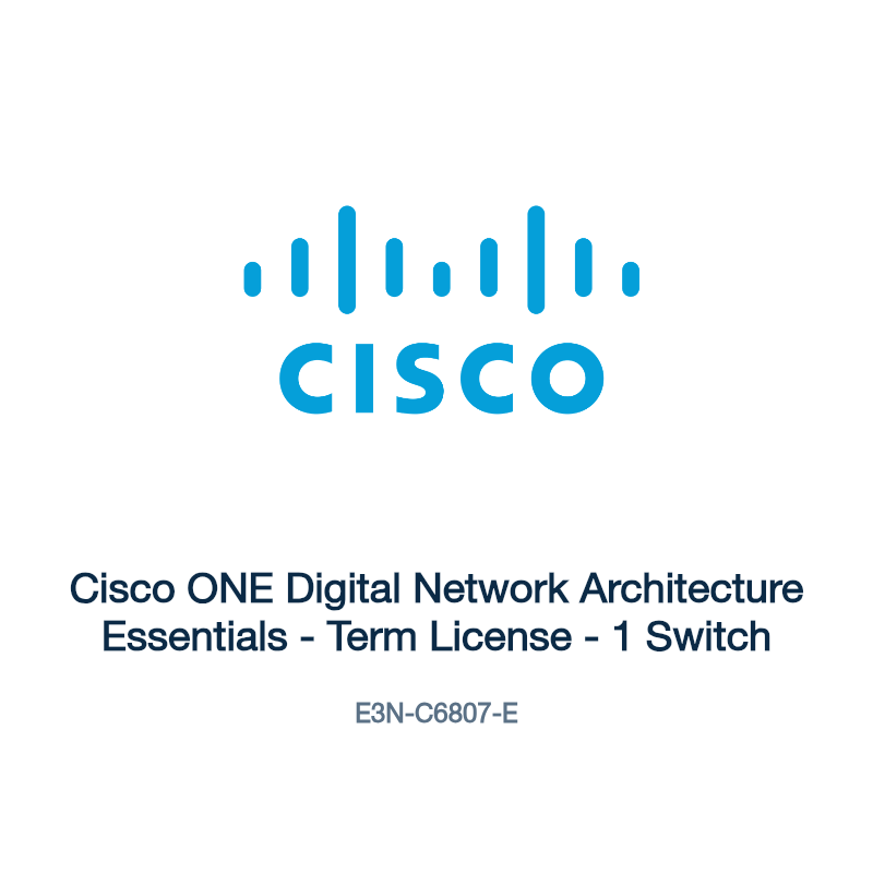 E3N-C6807-E: Cisco ONE Digital Network Architecture Essentials