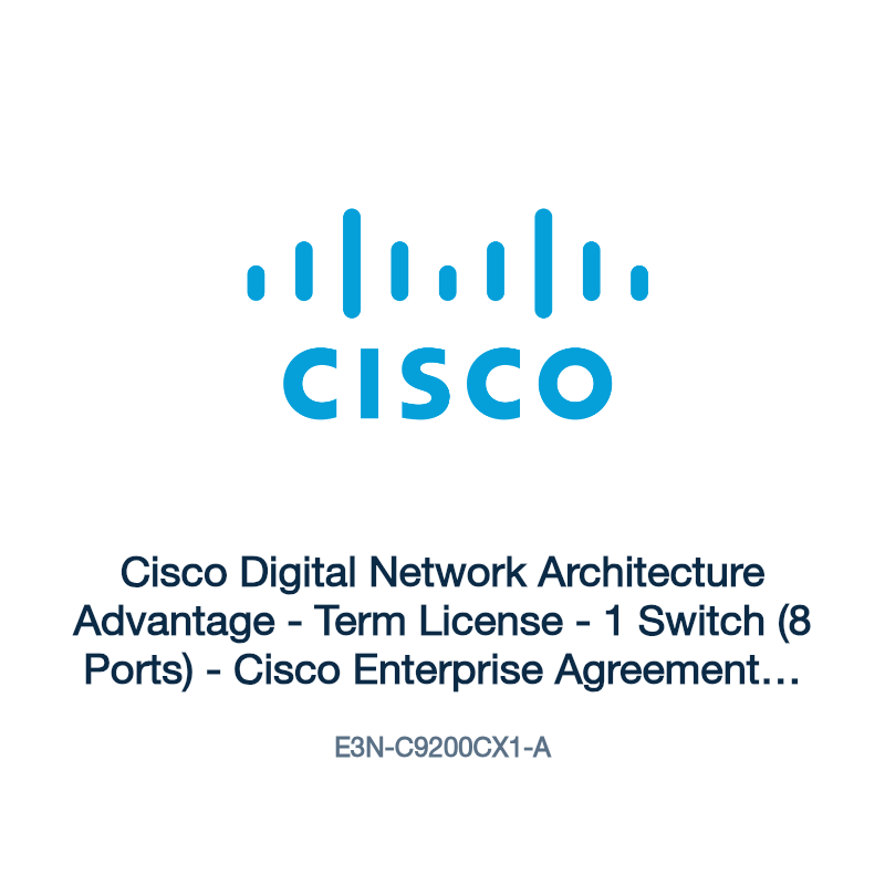 E3N-C9200CX1-A: Cisco Digital Network Architecture Advantage