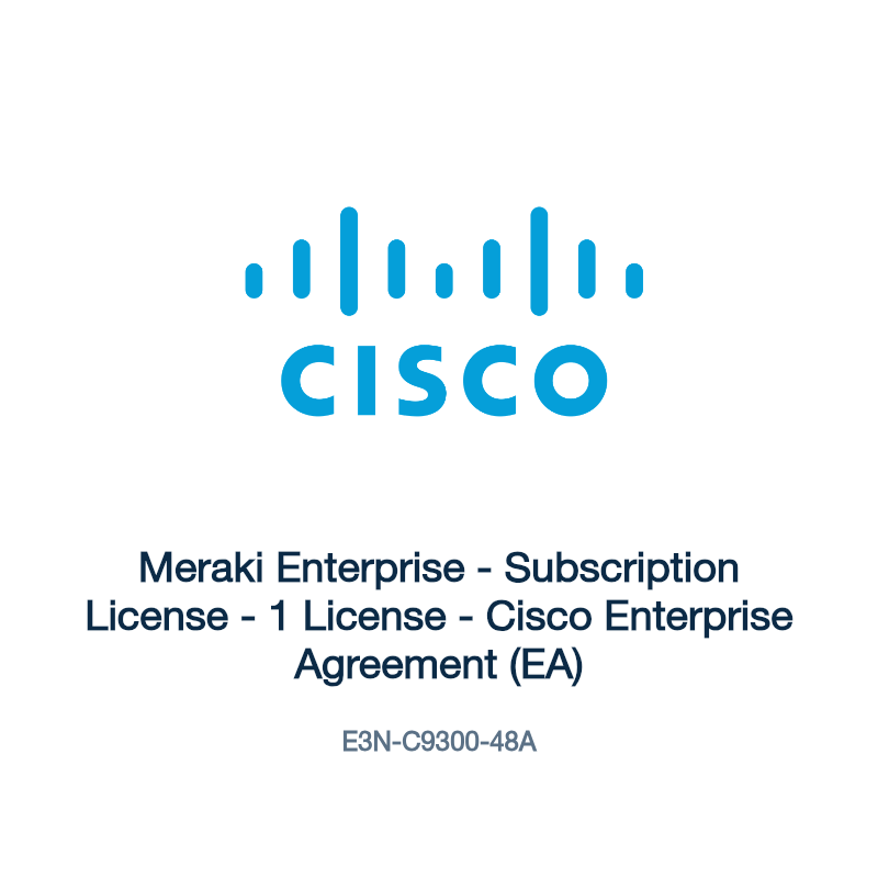 E3N-C9300-48A: Meraki Enterprise