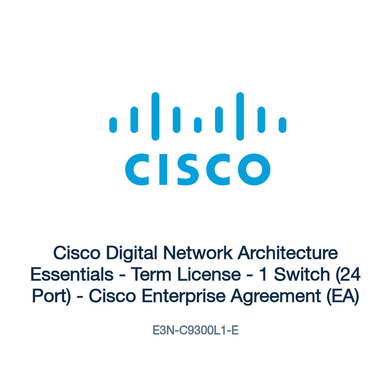 E3N-C9300L1-E: Cisco Digital Network Architecture Essentials
