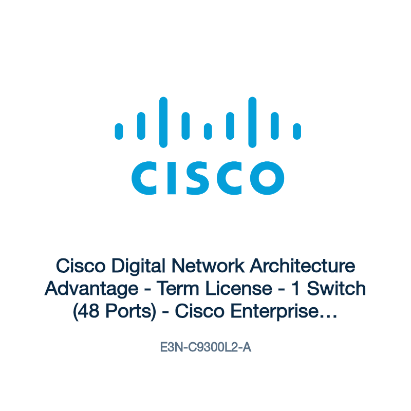 E3N-C9300L2-A: Cisco Digital Network Architecture Advantage