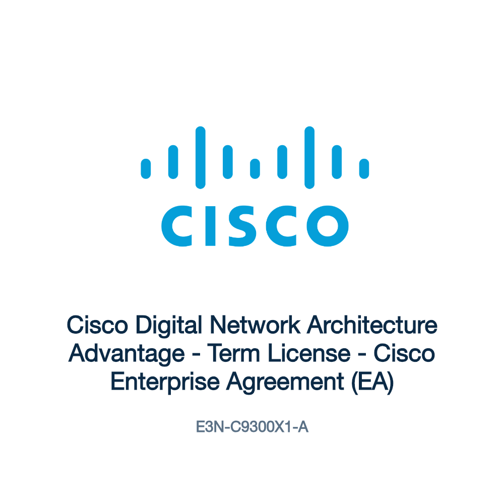E3N-C9300X1-A: Cisco Digital Network Architecture Advantage