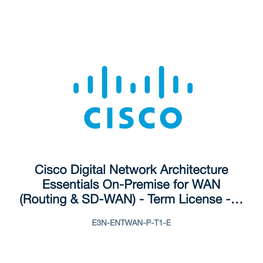 E3N-ENTWAN-P-T1-E: Cisco Digital Network Architecture Essentials On-Premise for WAN