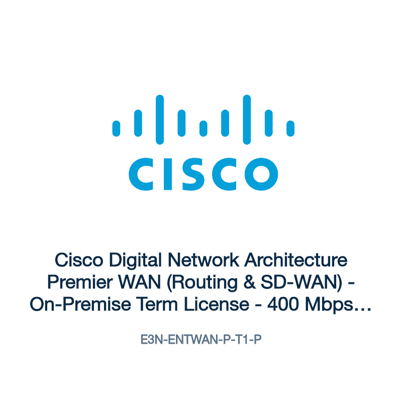 E3N-ENTWAN-P-T1-P: Cisco Digital Network Architecture Premier WAN (Routing & SD-WAN)