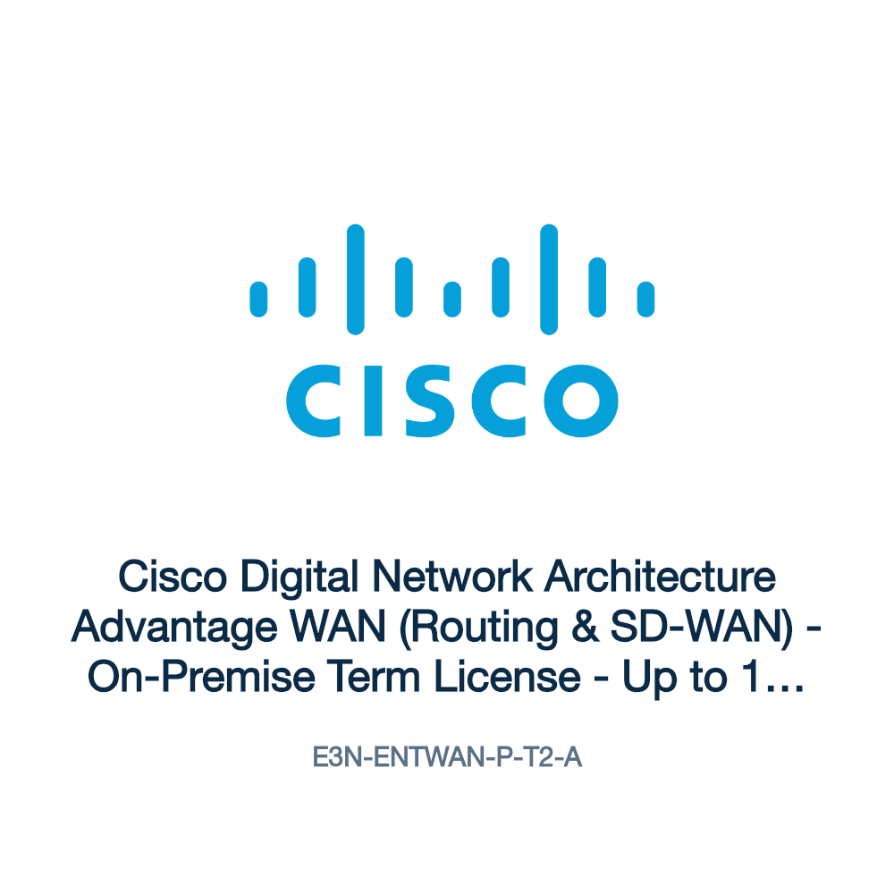 E3N-ENTWAN-P-T2-A: Cisco Digital Network Architecture Advantage WAN (Routing & SD-WAN)