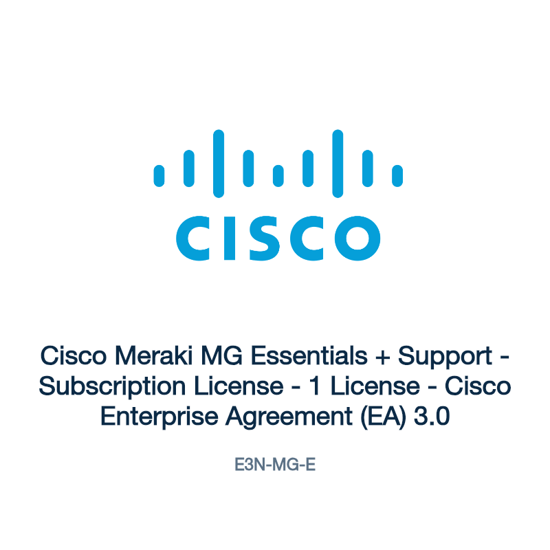 E3N-MG-E: Cisco Meraki MG Essentials + Support