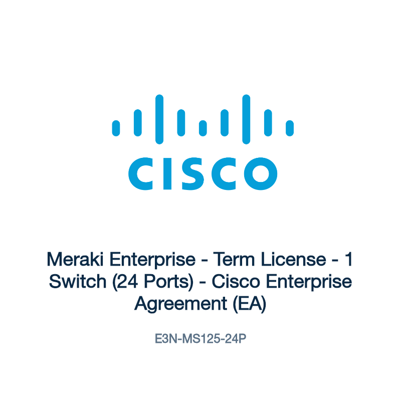 E3N-MS125-24P: Meraki Enterprise