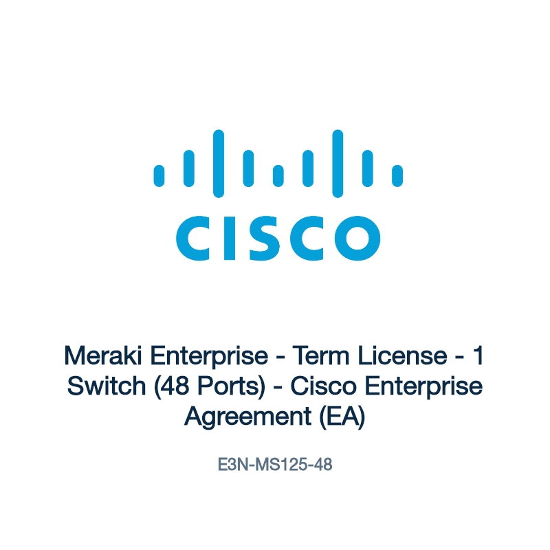 E3N-MS125-48: Meraki Enterprise