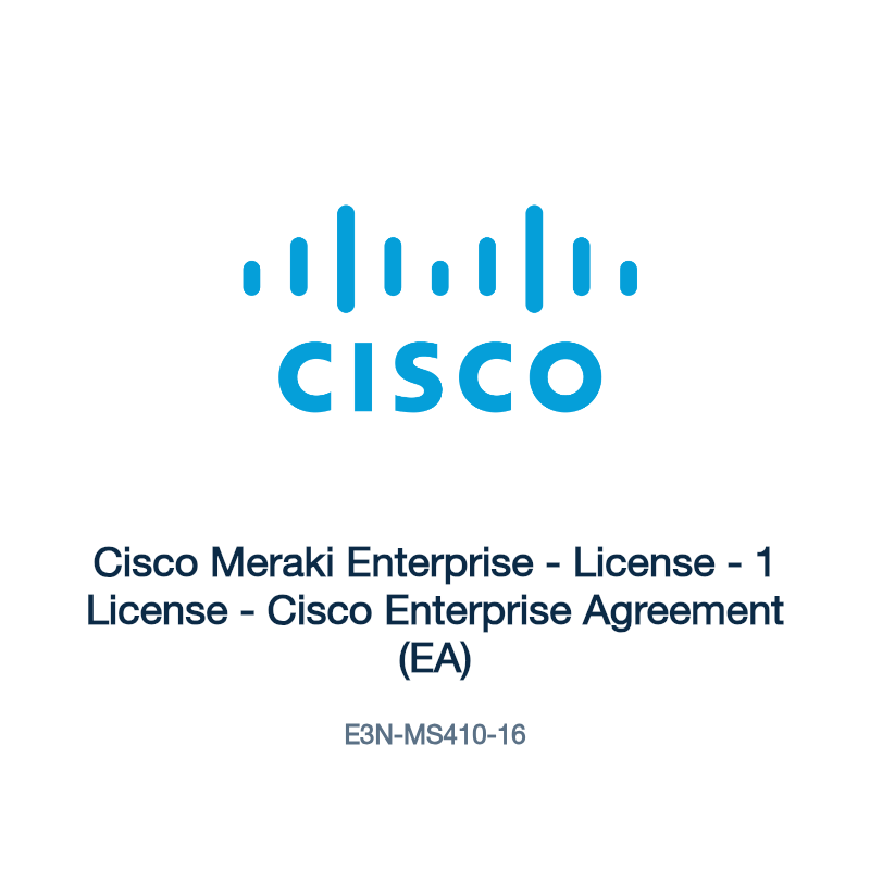 E3N-MS410-16: Cisco Meraki Enterprise
