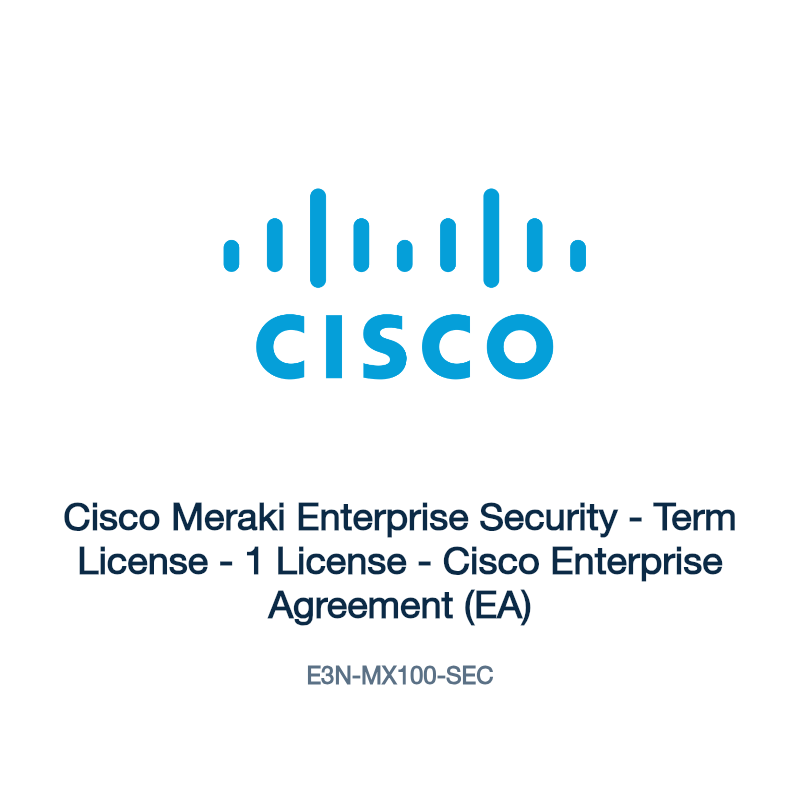 E3N-MX100-SEC: Cisco Meraki Enterprise Security
