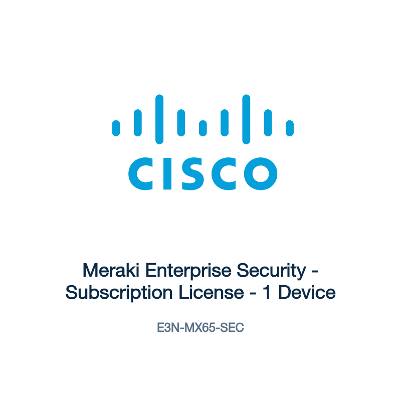 E3N-MX65-SEC: Meraki Enterprise Security