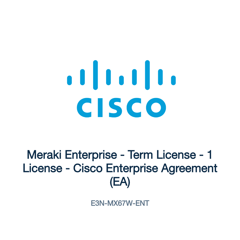 E3N-MX67W-ENT: Meraki Enterprise