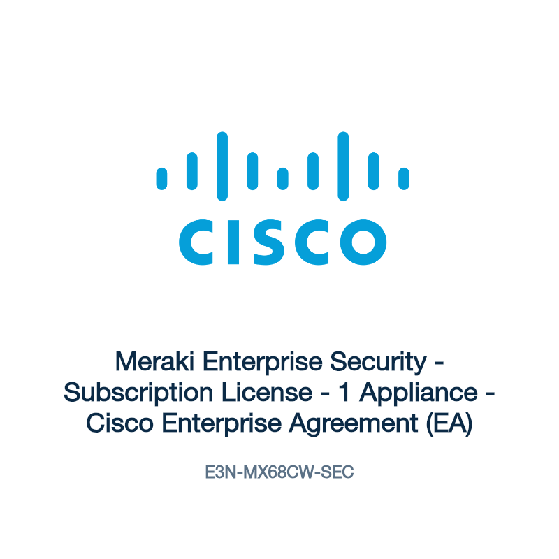 E3N-MX68CW-SEC: Meraki Enterprise Security