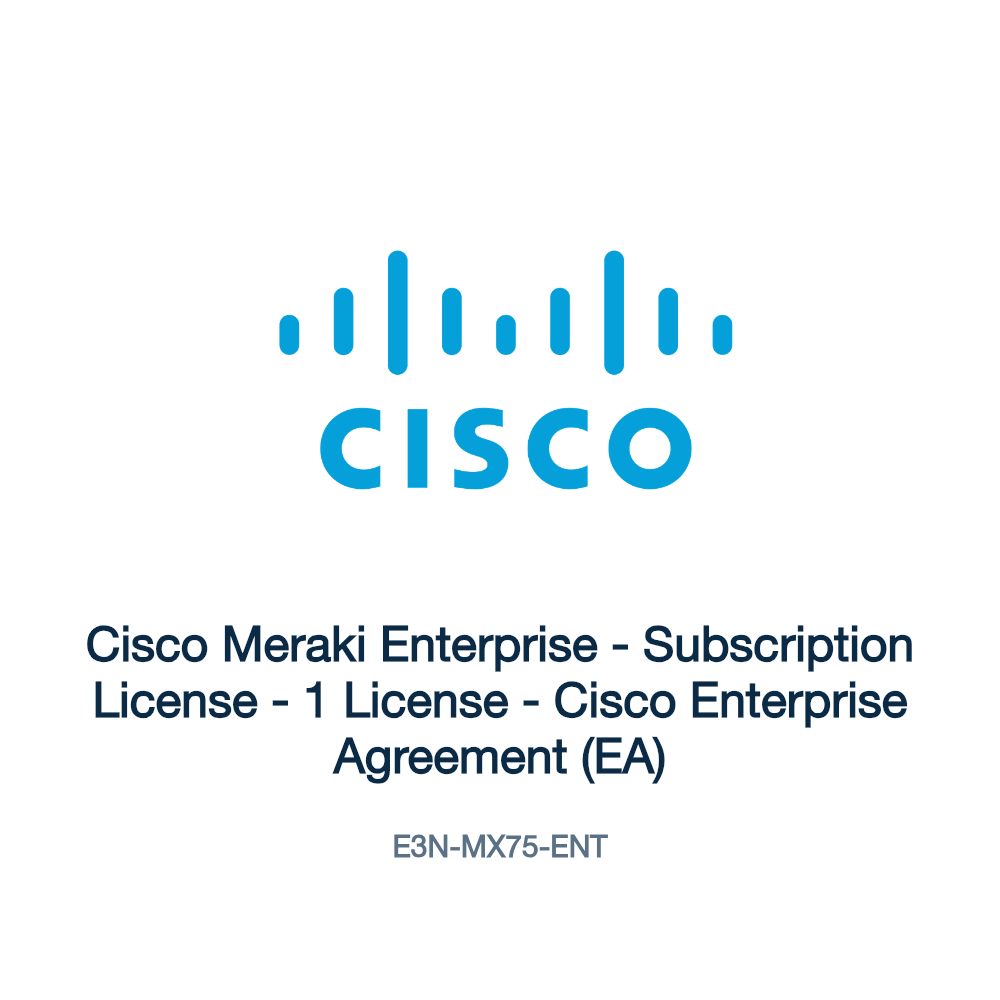 E3N-MX75-ENT: Cisco Meraki Enterprise