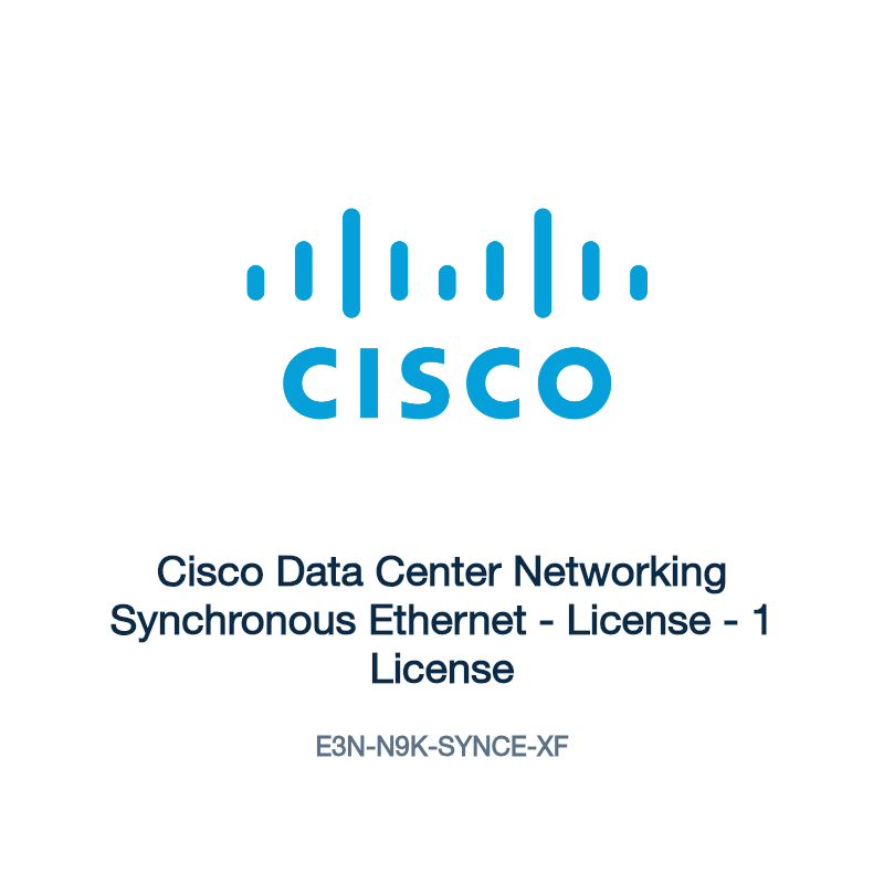 E3N-N9K-SYNCE-XF: Cisco Data Center Networking Synchronous Ethernet