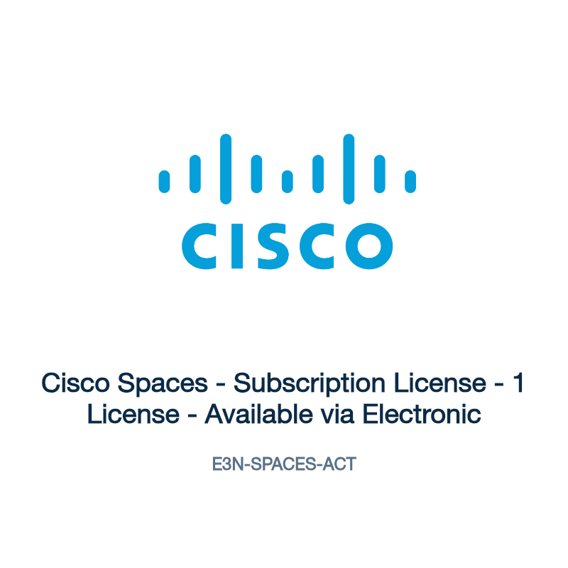 E3N-SPACES-ACT: Cisco Spaces - Subscription License - 1 License - Available via