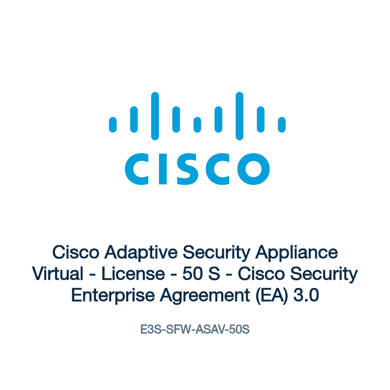 E3S-SFW-ASAV-50S: Cisco Adaptive Security Appliance Virtual