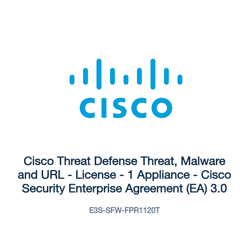 E3S-SFW-FPR1120T: Cisco Threat Defense Threat, Malware and URL