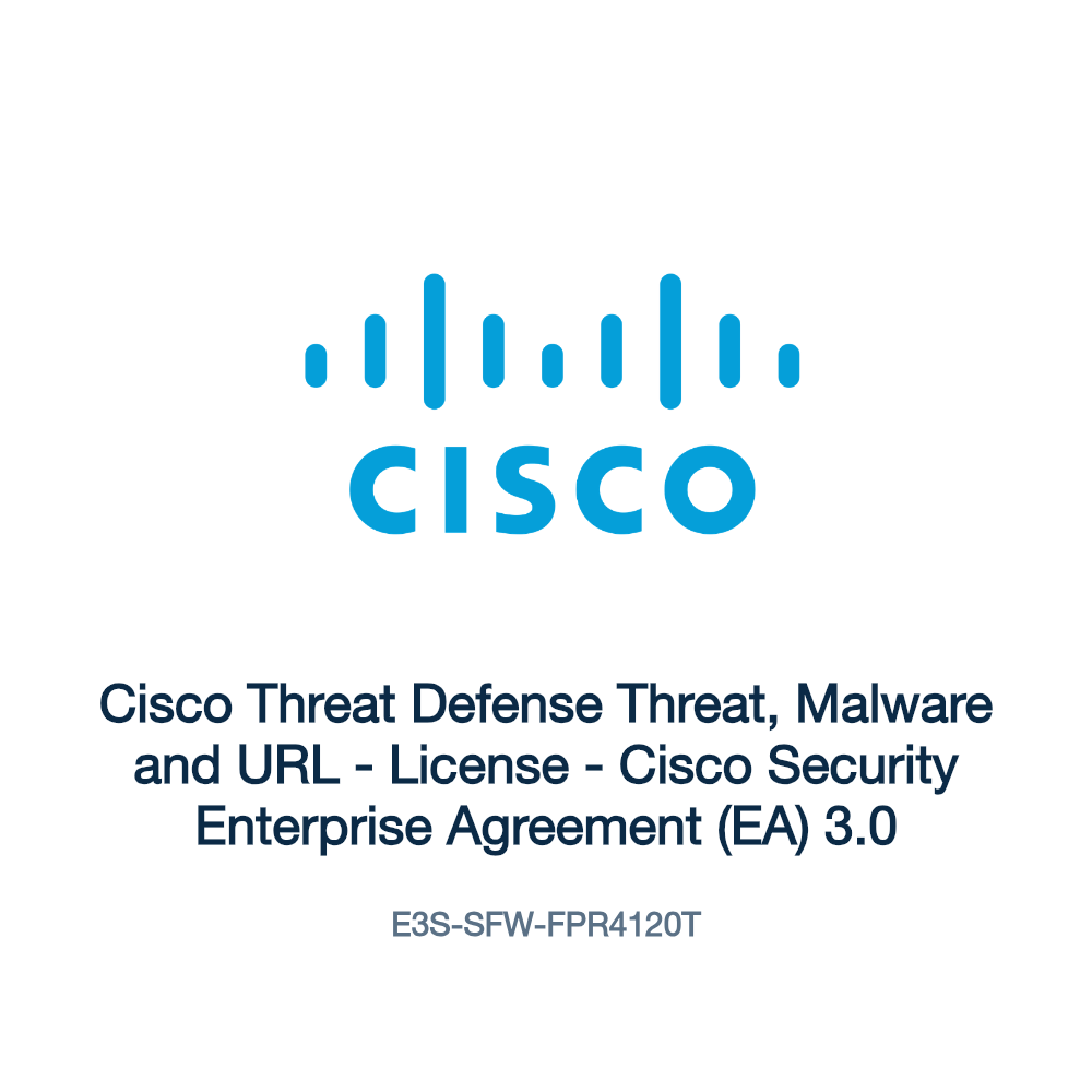 E3S-SFW-FPR4120T: Cisco Threat Defense Threat, Malware and URL