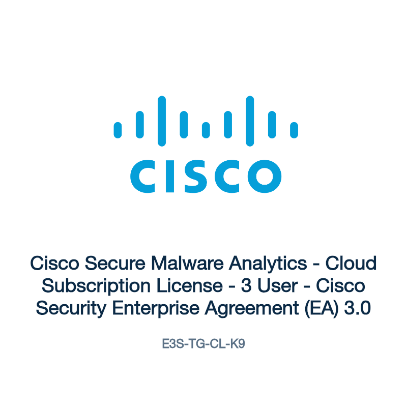 E3S-TG-CL-K9: Cisco Secure Malware Analytics