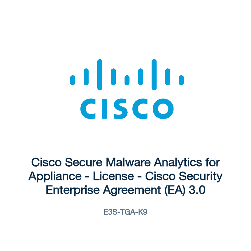 E3S-TGA-K9: Cisco Secure Malware Analytics for Appliance