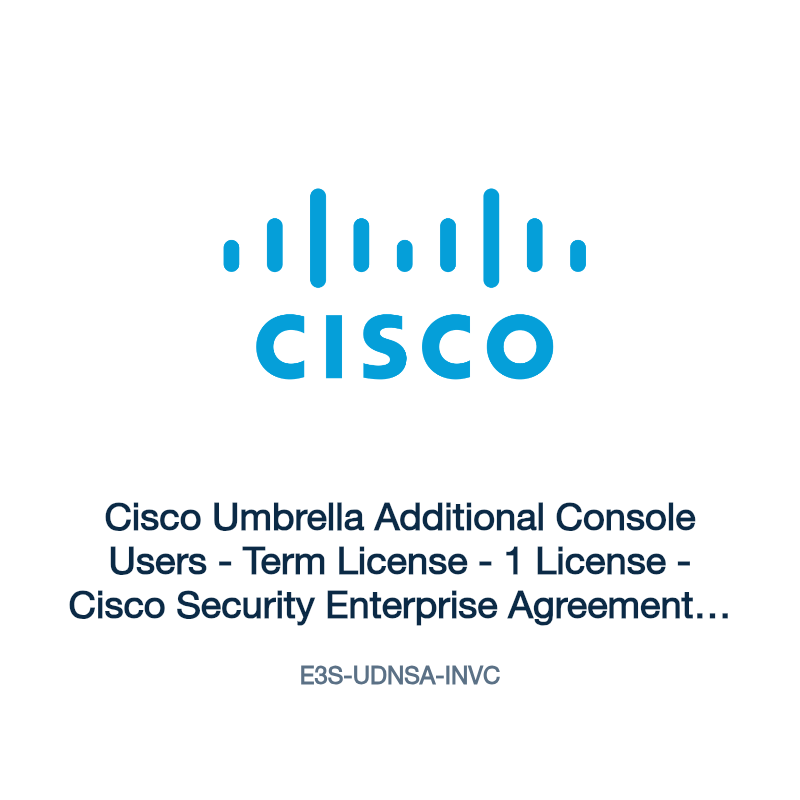 E3S-UDNSA-INVC: Cisco Umbrella Additional Console Users