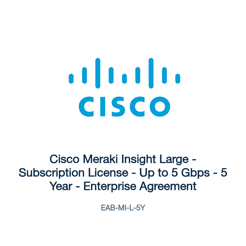 EAB-MI-L-5Y: Cisco Meraki Insight Large