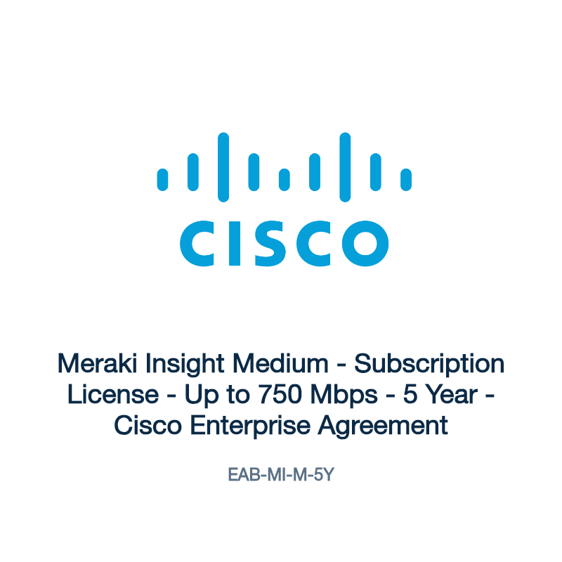 EAB-MI-M-5Y: Meraki Insight Medium